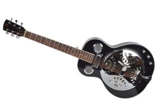 Electro-Acoustic Resonator Guitar Black Br 
